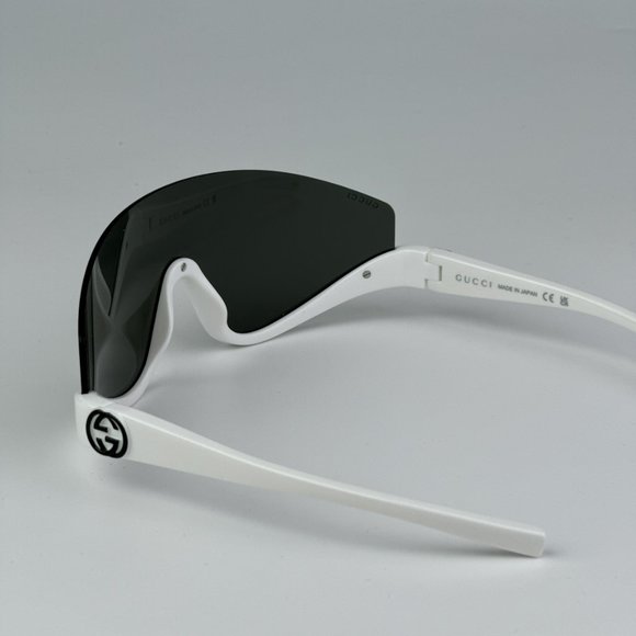 Gucci GG1650S 007 BRAND NEW Sunglasses White Grey Unisex Shield Mask main image 8